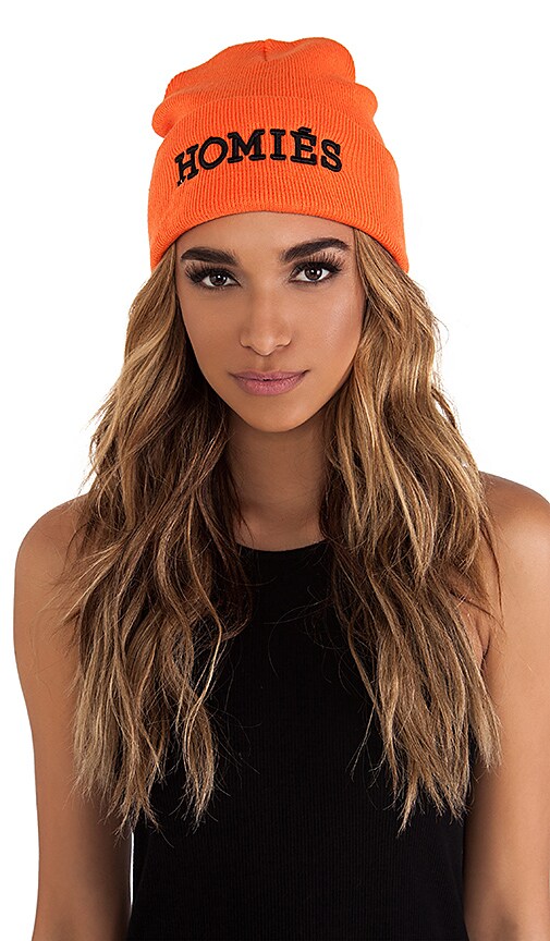 UPCYCLE LV NEON ORANGE BEANIE – BRIAN LICHTENBERG