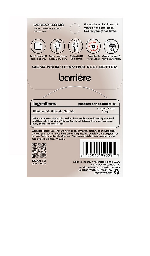 Barrière Youth Repair Nad+ Patch 30 Pack