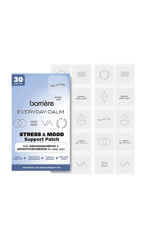barriere Everyday Calm Patch 30 Pack in Mindful Symbols.