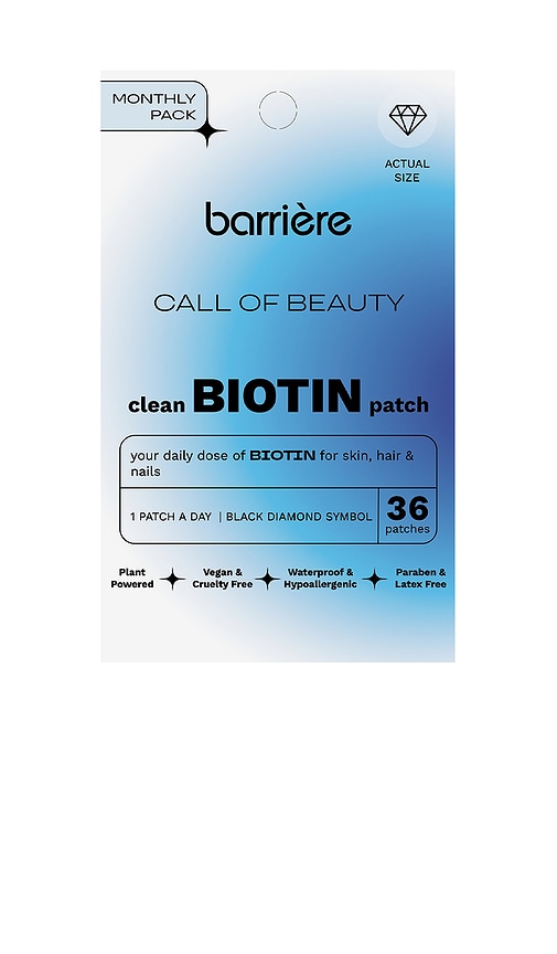 Barrière Call Of Beauty Biotin Patch 36 Pack In Silver