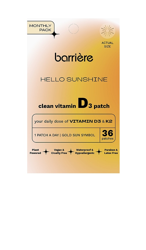 Barrière Hello Sunshine Vitamin D3 Patch 36 Pack