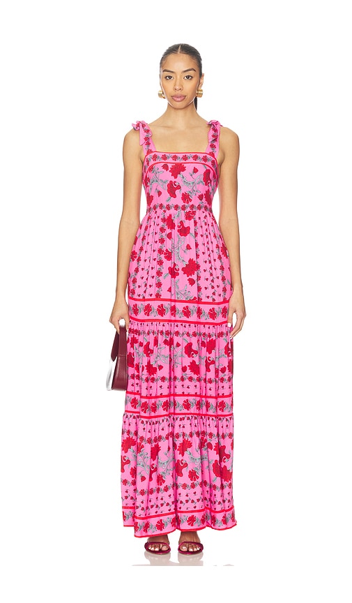 Beach Riot Charlotte Floral Cover-up Sundress In Pink
