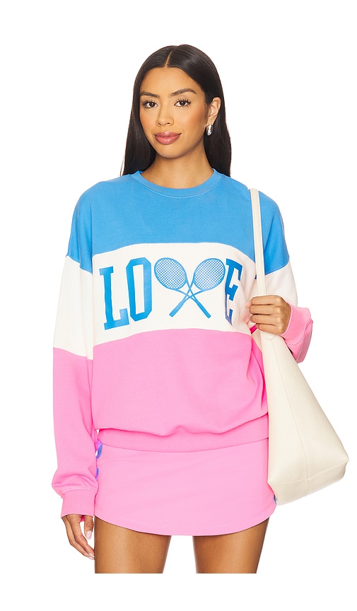 Beach Riot Devyn Oversize Colorblock Cotton Sweatshirt In Multi