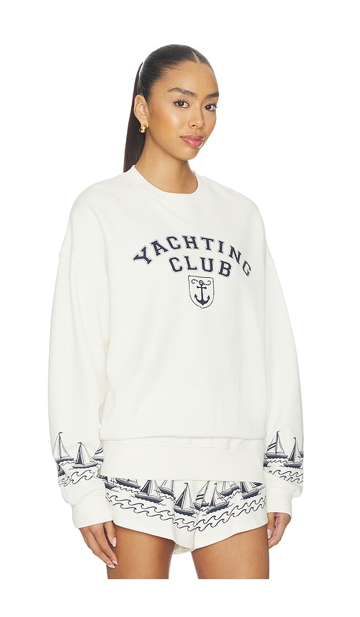Beach Riot Devyn Oversized Sweatshirt In White