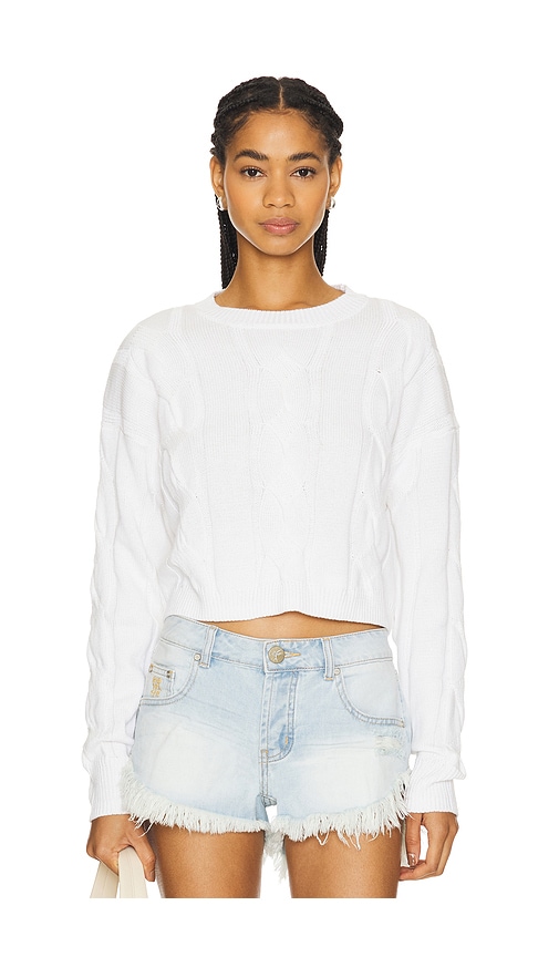 Beach Riot Clarice Sweater In Isle White