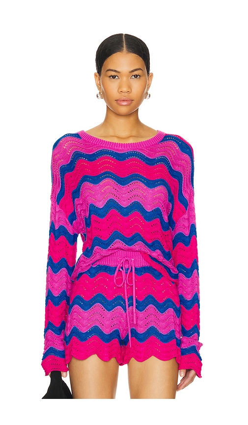 Shop Beach Riot Beach Sweater In Orchid Wave