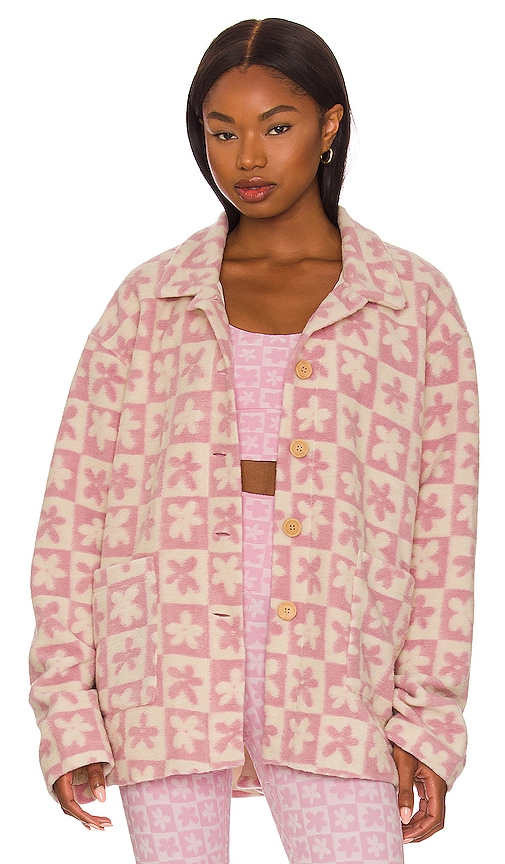 BEACH RIOT Skye Jacket in Mod Flower Check | REVOLVE