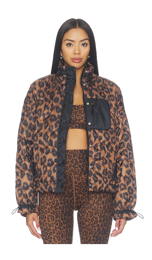 Harvie Jacket by Beach Riot in Caramel Leopard