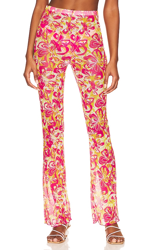 BEACH RIOT Jackie Pant in Hyper Hibiscus REVOLVE