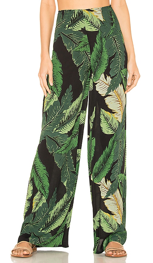 BEACH RIOT x REVOLVE Celeste Pant in Black Palm | REVOLVE