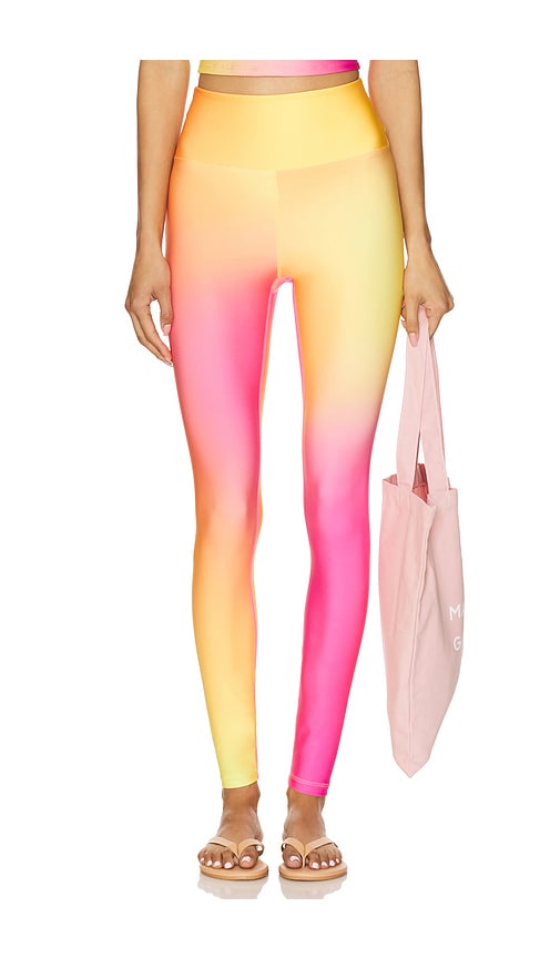 Piper Legging in Pink, Yellow. - size S (also in M, XS)