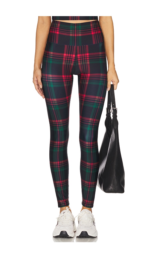 Beach Riot Piper Plaid Leggings In Multi