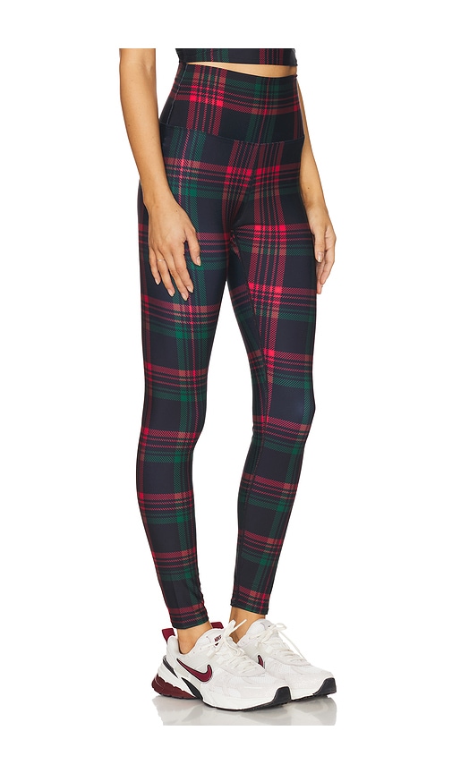 Beach Riot Piper Plaid Leggings In Multi
