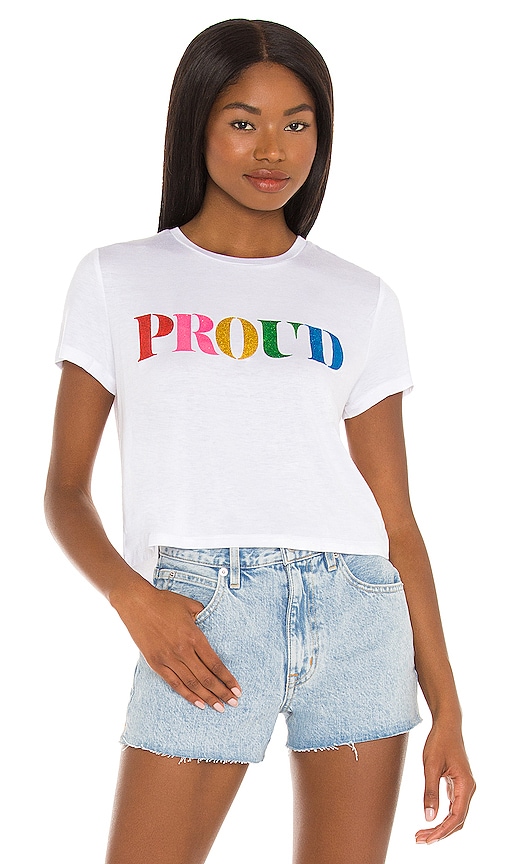 BEACH RIOT PRIDE Tシャツ - Glitter Rainbow | REVOLVE