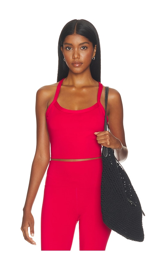 Jovie Top by Beach Riot in Crimson Glitz