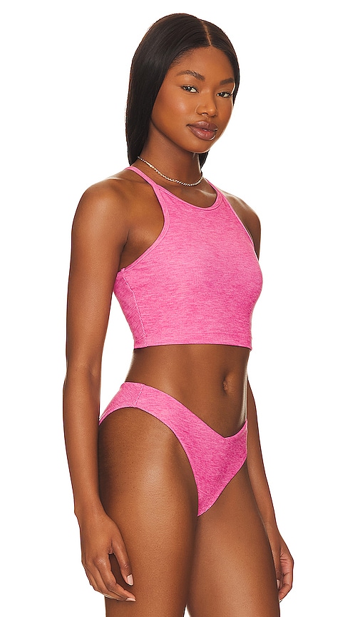 Shop Beach Riot Anna Bikini Tank Top In Fandango Pink