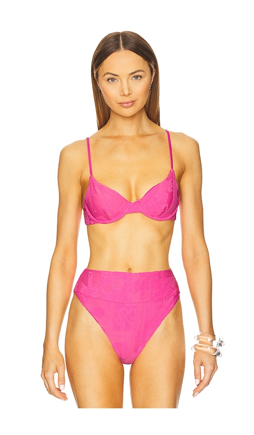 Camilla Bikini Top in Pink. - size L (also in M, S, XL, XS) - BEACH RIOT - Modalova