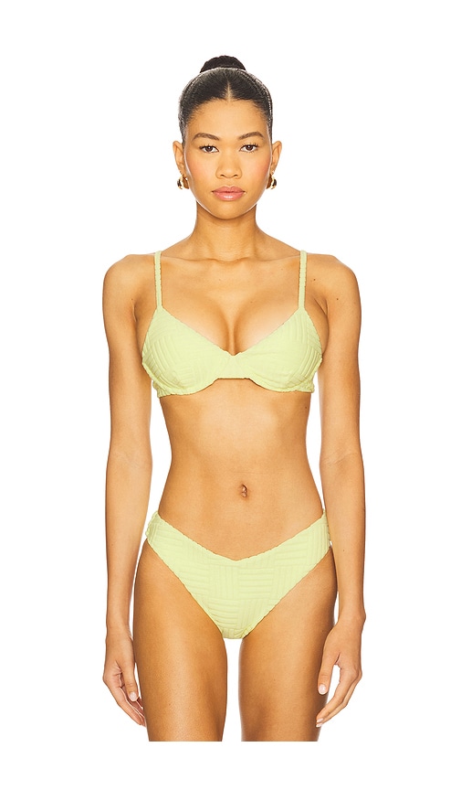 Camilla Bikini Top in Lemon. - size M (also in S) - BEACH RIOT - Modalova