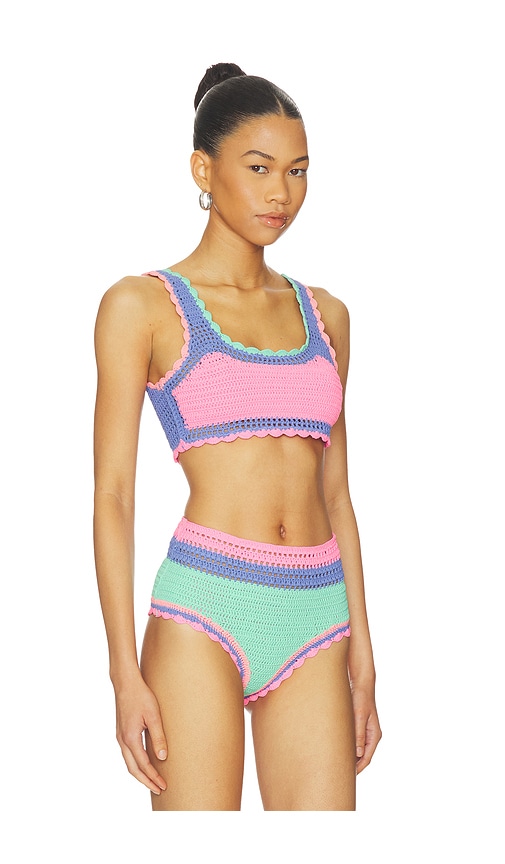 Beach Riot Andy Bikini Top In Multi