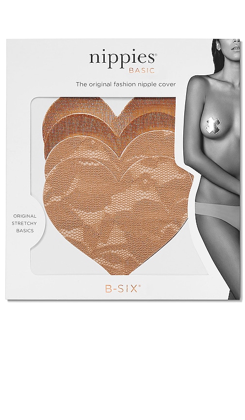 B-Six Adhesive Style Womens Nippies Skin - Caramel, Size One for