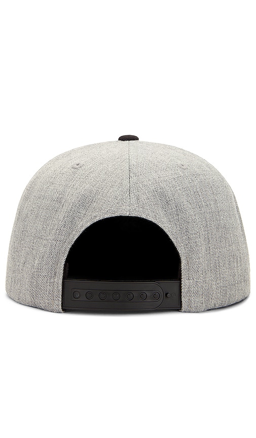 Shop Brixton Alpha Square Mp Snapback Hat In Grey