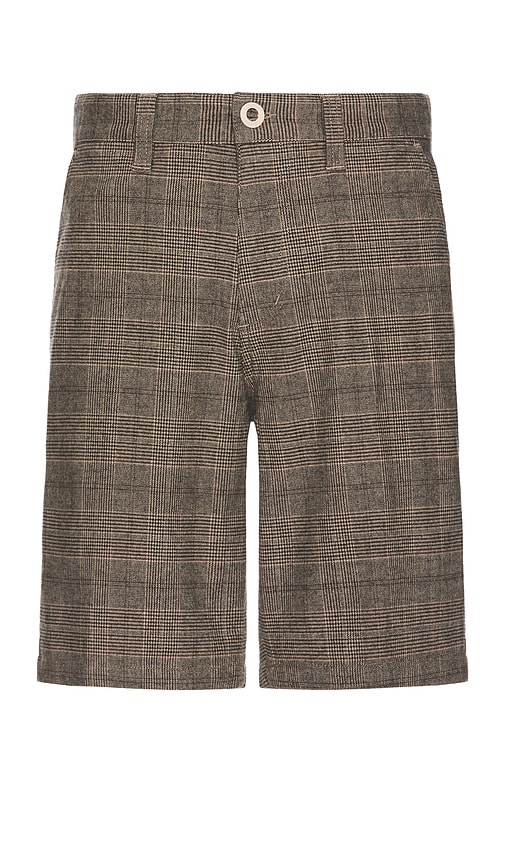 Shop Brixton Choice Chino Short 19 In Brown