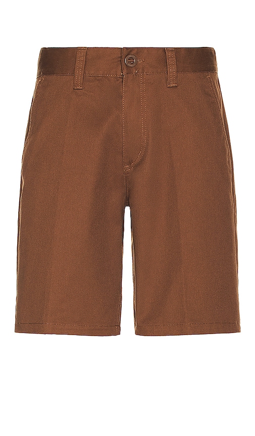 Brixton Choice Chino Shorts In Brown