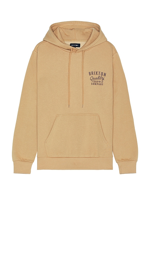 Shop Brixton Hubal Hoodie In Sand