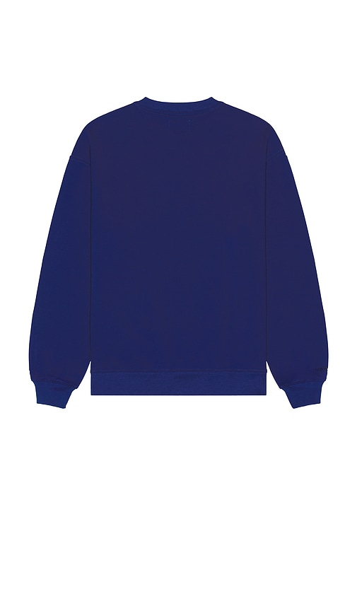 Brixton X Ford Number One Relaxed Fleece Crew Sweatshirt In Blue