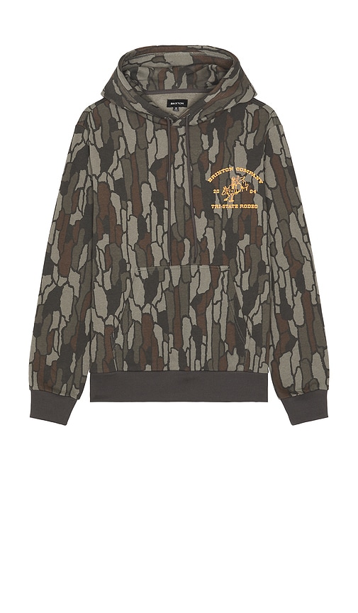Brixton Danforth Hoodie In Brown