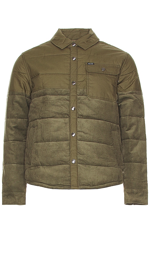 Brixton Cass Jacket In Military Olive