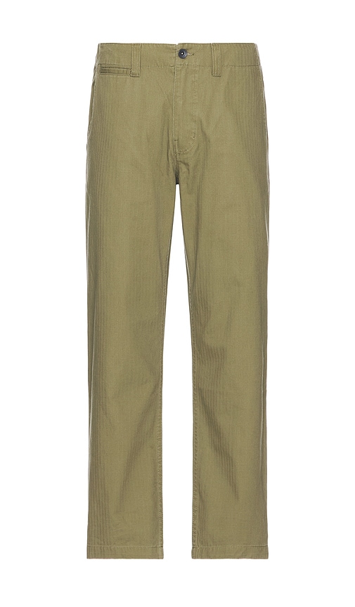 Brixton Relaxed Trouser Pant In Olive Surplus
