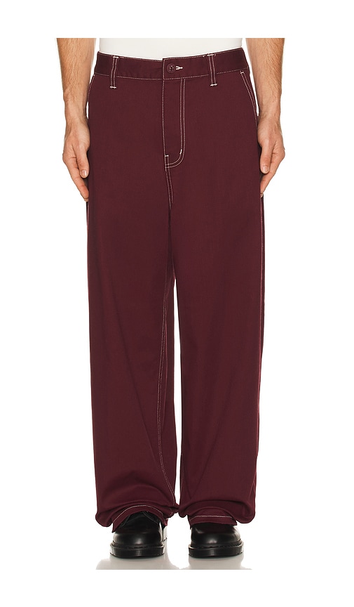Brixton Union Baggy Pant In Red