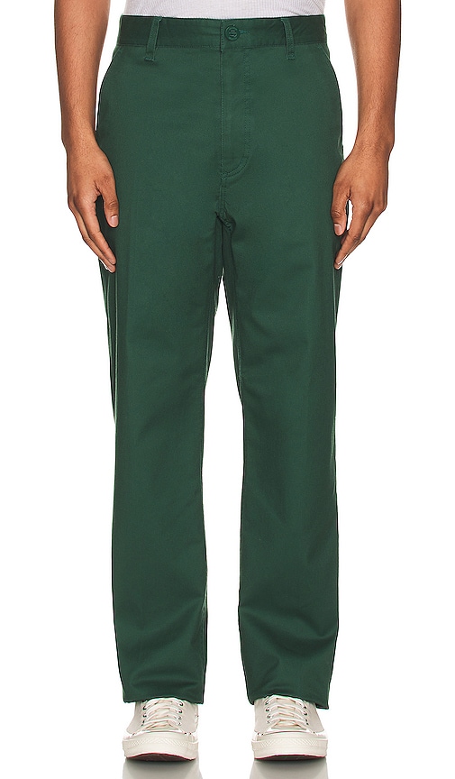 Shop Brixton Choice Chino Relaxed Pants In Pine Needle