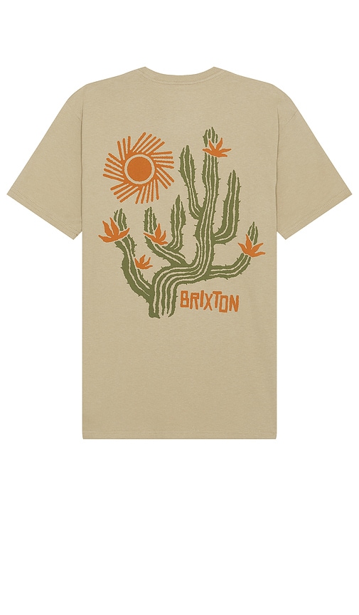 Brixton Valley Short Sleeve Tailored Tee in Oatmeal
