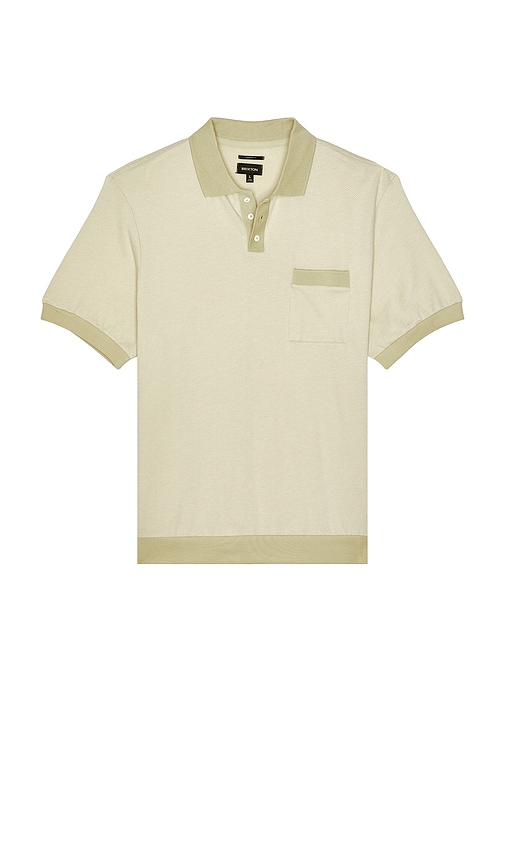 Weekend Herringbone Polo in Sage. - size XL/1X (also in L, M, S)
