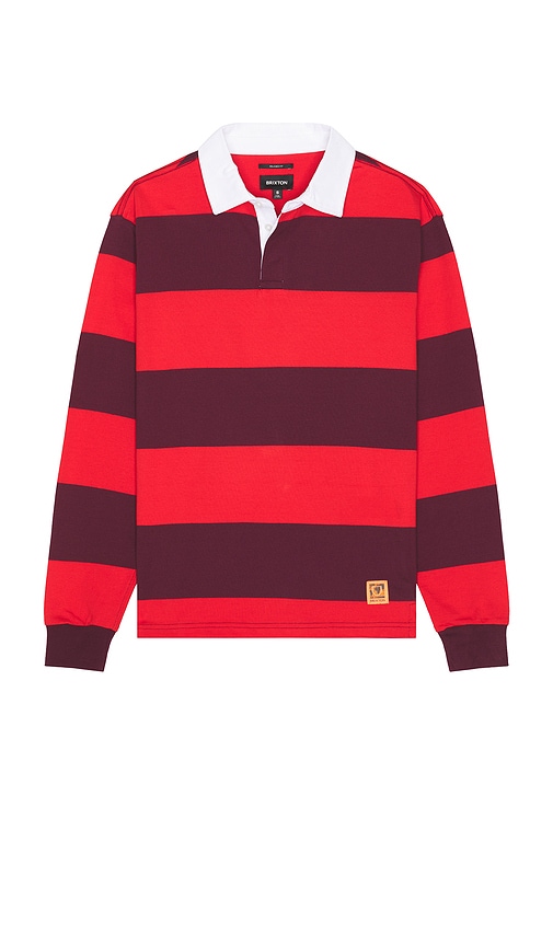  Brixton Polohemd Union In Red. Größe M. Also In L. 
