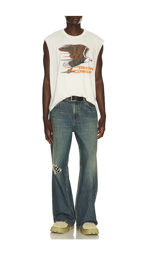  Brixton Tank-top In Cream. Größe S. Also In M, L, Xl/1x. 