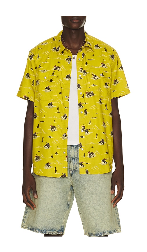 Brixton X Lone Star Short Sleeve Shirt In Multi