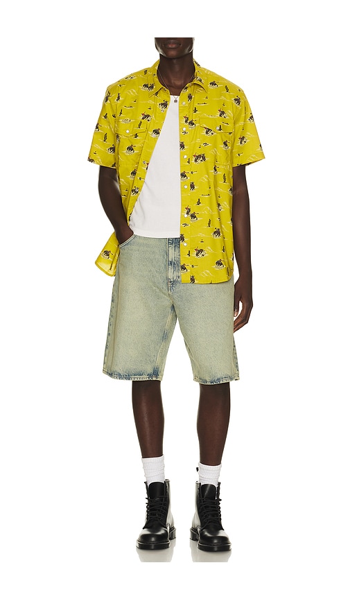  Brixton Hemd In Mustard. Größe S. Also In M, L, Xl/1x. 