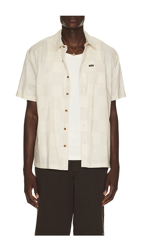 Brixton Cru Print Short Sleeve Shirt In Multi