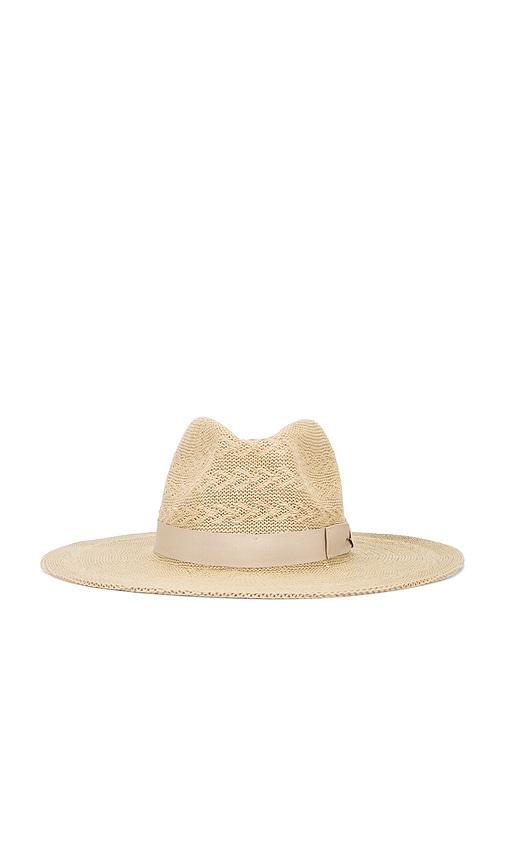 Brixton Lyons Knit Pattern Packable Hat In Light Tan