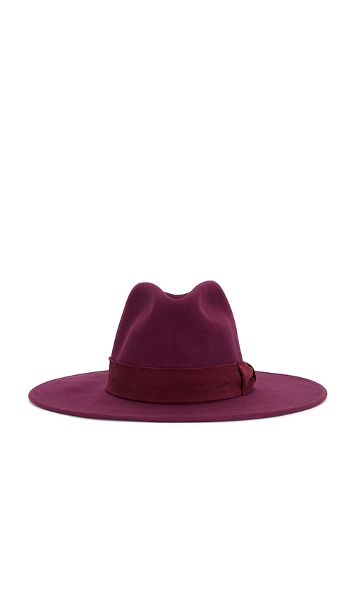 Layton Comfort Fedora in Burgundy. - size XS (also in S)