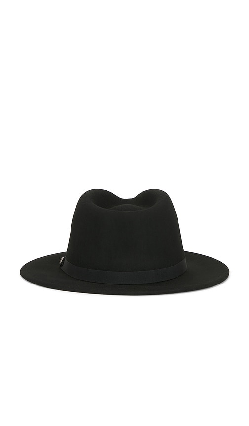 Brixton Messer Packable Fedora Hat In Black