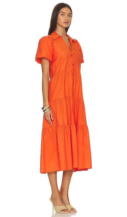 Shop Brochu Walker Havana Dress In Tangerine