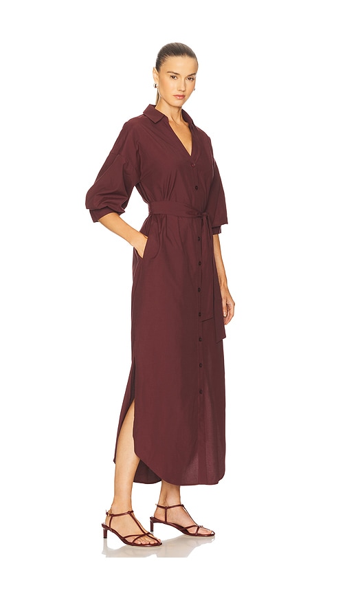 Brochu Walker The Kate Maxi Dress In Burgundy