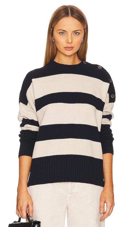 Brochu Walker Cy Stripe Sweater in Atlas Stripe