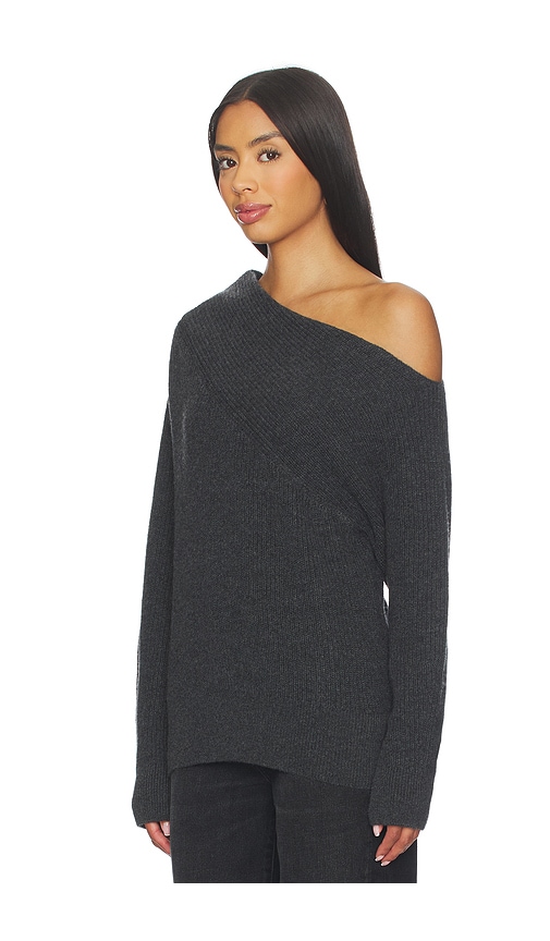 Brochu Walker Hart Off Shoulder Pullover In Gray