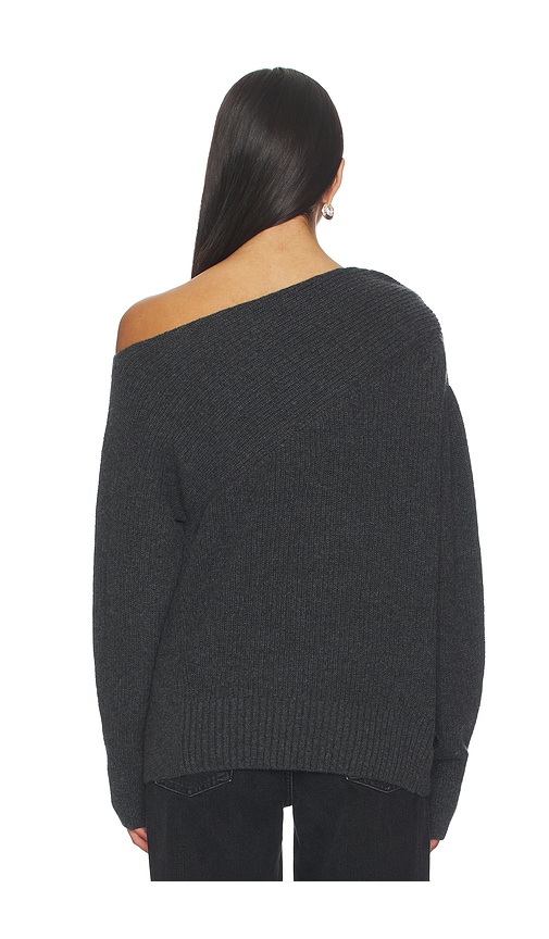  Brochu Walker Schulterfreier Pullover Hart In Charcoal. Größe S. Also In Xs. 