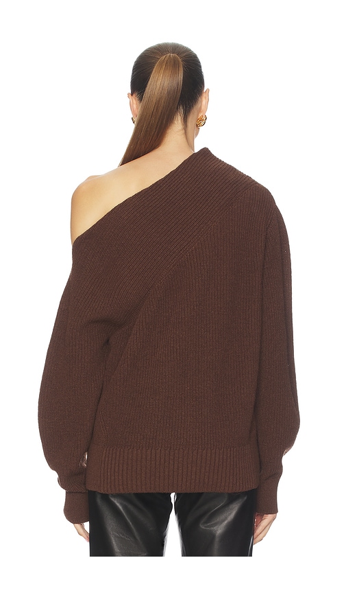  Brochu Walker Schulterfreier Pullover Hart In Brown. Größe Xs. Also In M, L. 